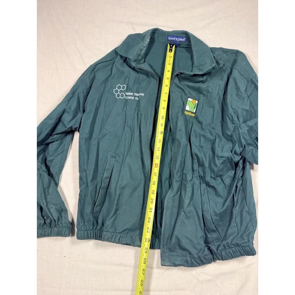 Vintage Swingster AgriGold Farmers Cooperative Jacket USA Large Green Farm